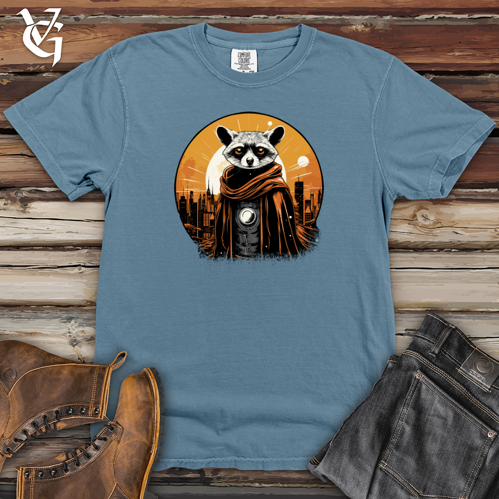 Viking Goods Raccoon Vigilante Heavy Cotton Comfort Colors Tee Blue Jean / L