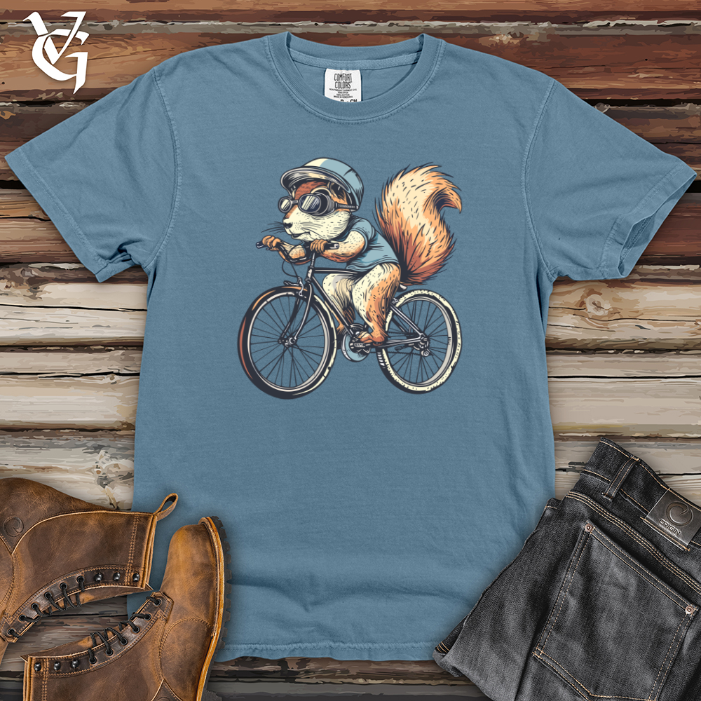 Viking Goods Squirrel Cycle Cruise Heavy Cotton Comfort Colors Tee Blue Jean / L