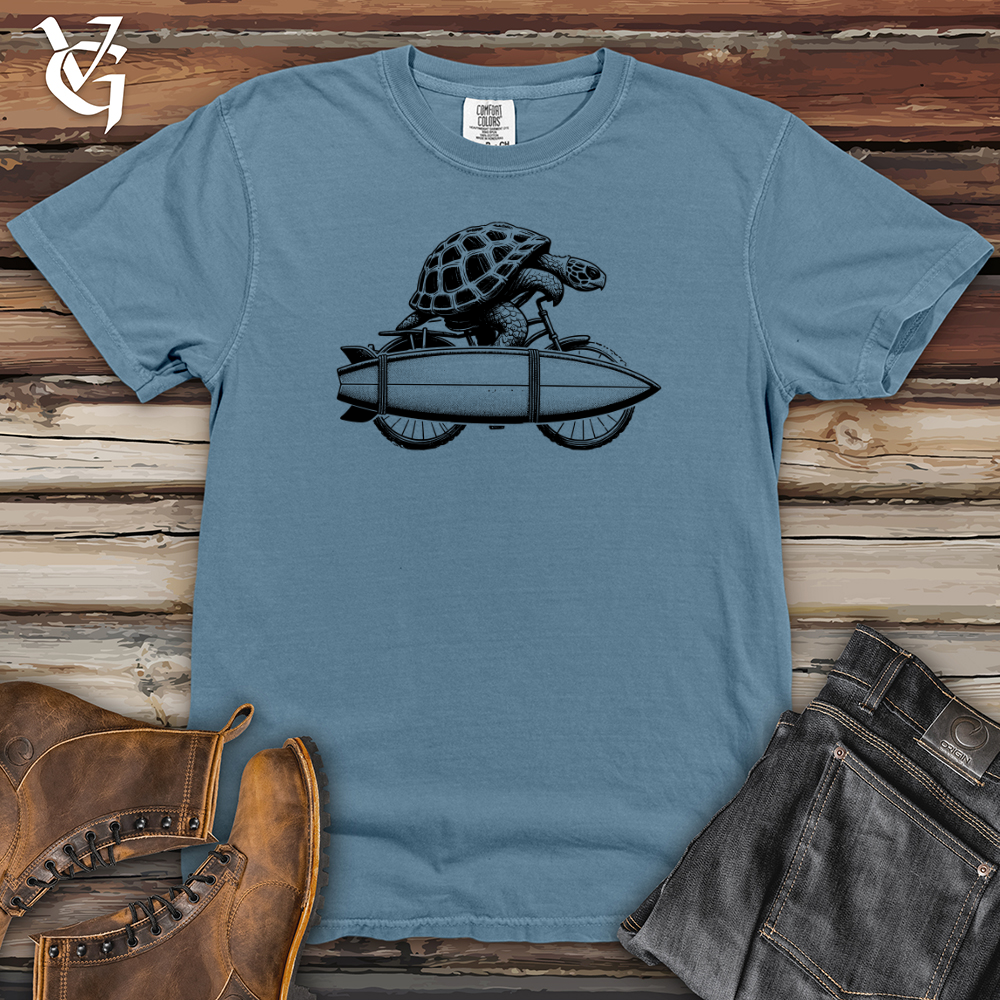 Viking Goods Turtle Surf Club Heavy Cotton Comfort Colors Tee Blue Jean / L