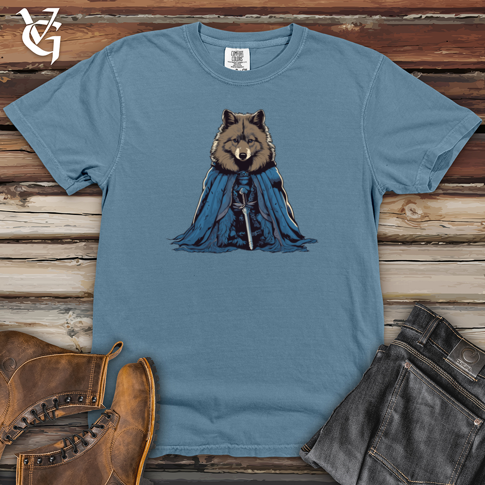 Viking Goods Wolf Knight Majesty Heavy Cotton Comfort Colors Tee Blue Jean / L