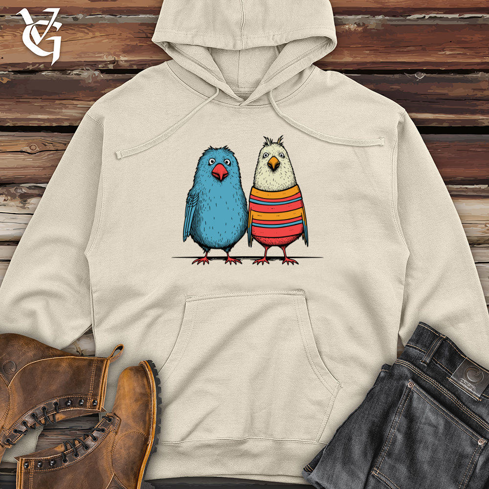 Viking Goods Bird Buddies Casual Midweight Hooded Sweatshirt Bone / L