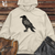 Viking Goods Celtic Raven Silhouette Midweight Hooded Sweatshirt Bone / L