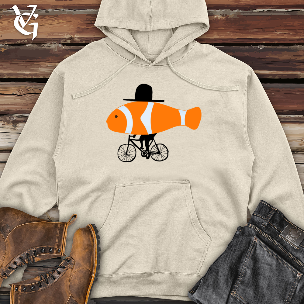 Viking Goods Clown Fish Top Hat Midweight Hooded Sweatshirt Bone / L