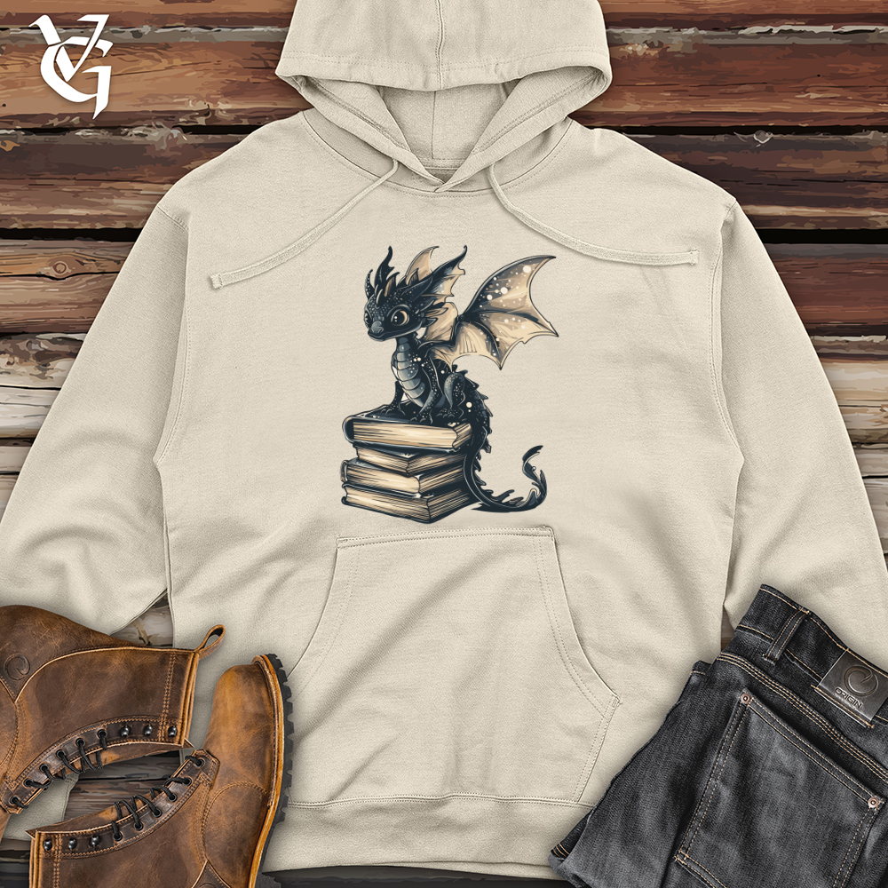 Viking Goods Dragon Scholar Tales Midweight Hooded Sweatshirt Bone / L