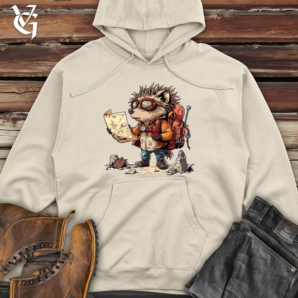 Viking Goods Hedgehog Explorer Quest Midweight Hooded Sweatshirt Bone / L