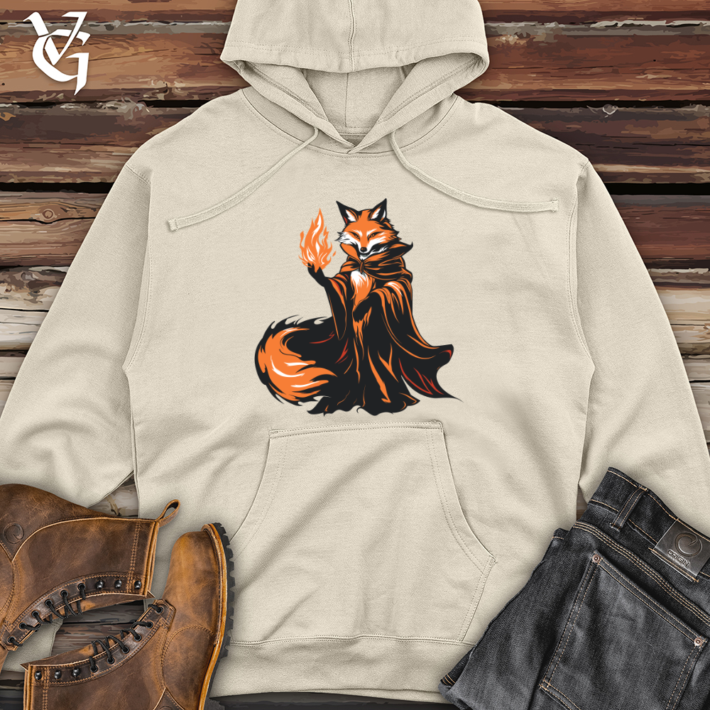 Viking Goods Mystic Fox Illusion Midweight Hooded Sweatshirt Bone / L