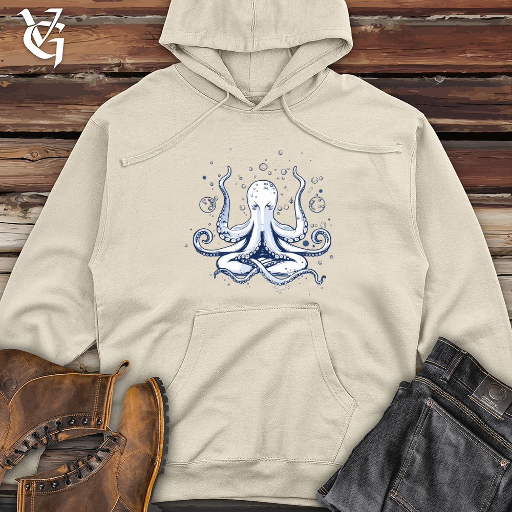 Viking Goods Octopus Bubble Meditation Midweight Hooded Sweatshirt Bone / L