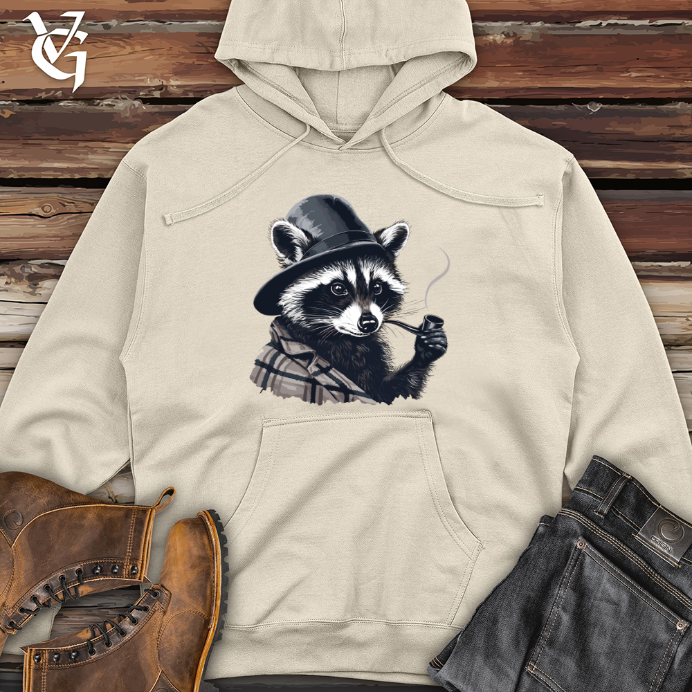 Viking Goods Raccoon Pipe Midweight Hooded Sweatshirt Bone / L