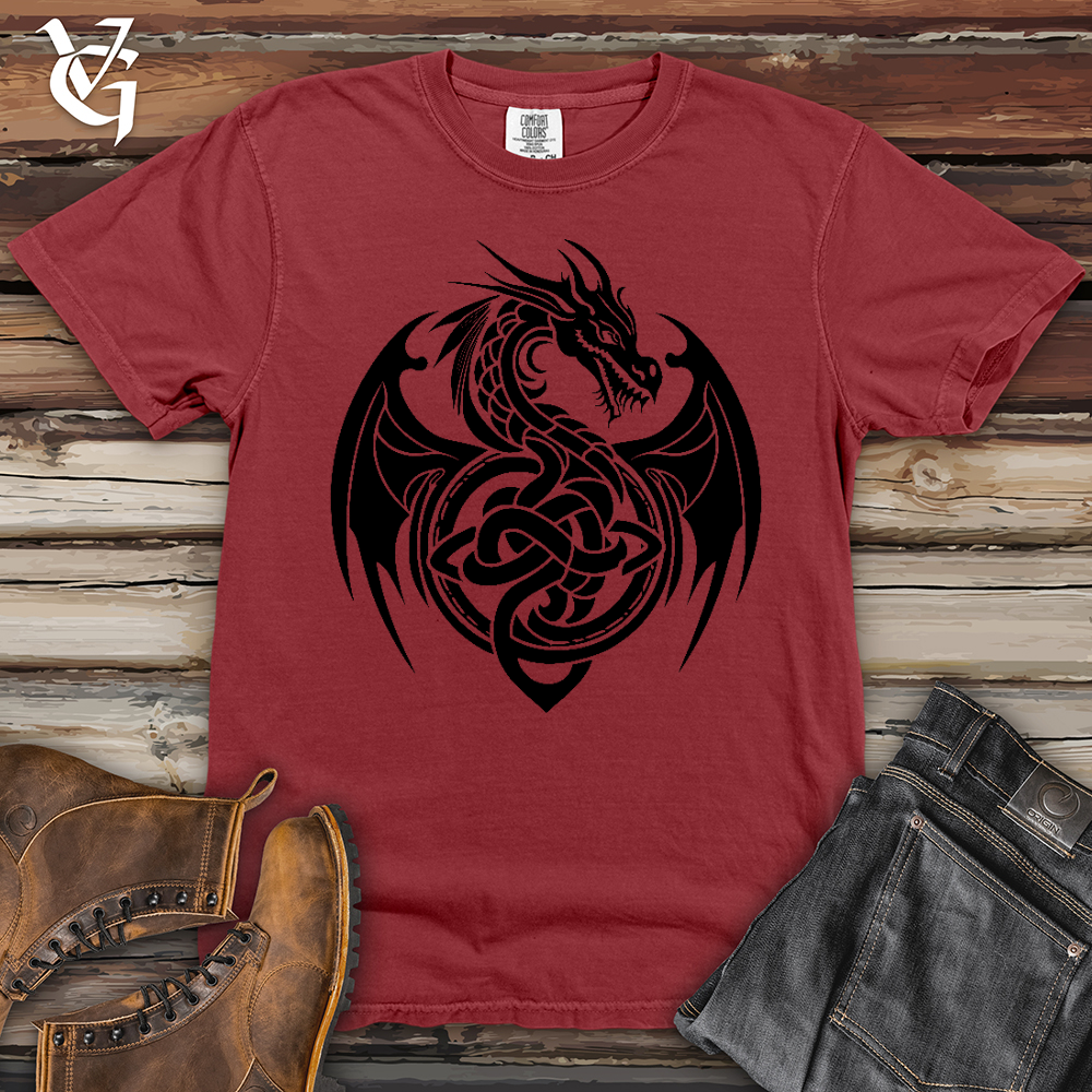 Viking Goods Celtic Rust Dragon Heavy Cotton Comfort Colors Tee Brick / L