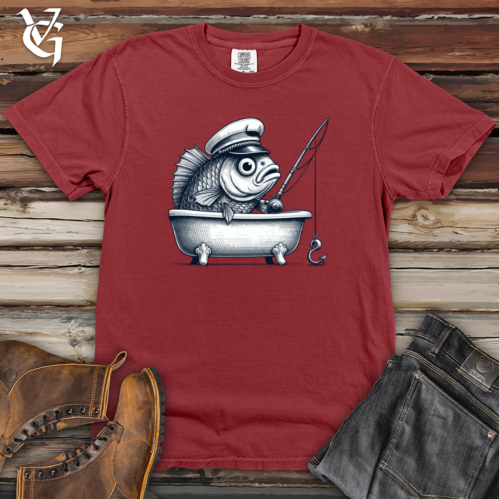 Viking Goods Fish Catching Fish Heavy Cotton Comfort Colors Tee Brick / L
