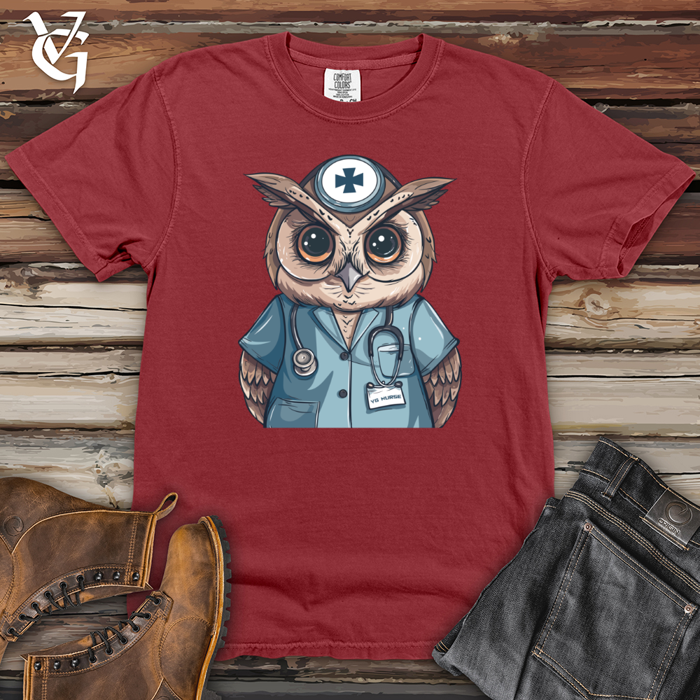 Viking Goods Healing Hoot Guardian Heavy Cotton Comfort Colors Tee Brick / L