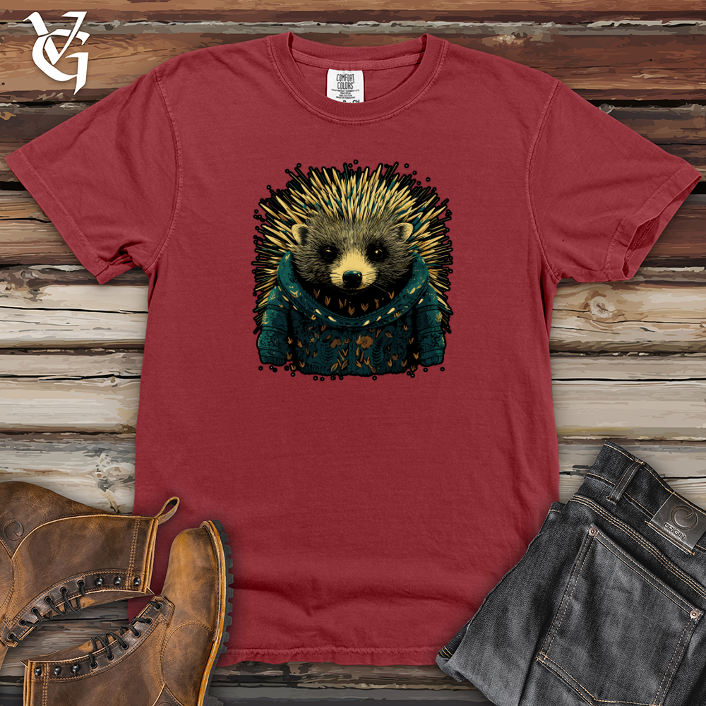 Viking Goods Hedgehog Starlit Snuggle Heavy Cotton Comfort Colors Tee Brick / L