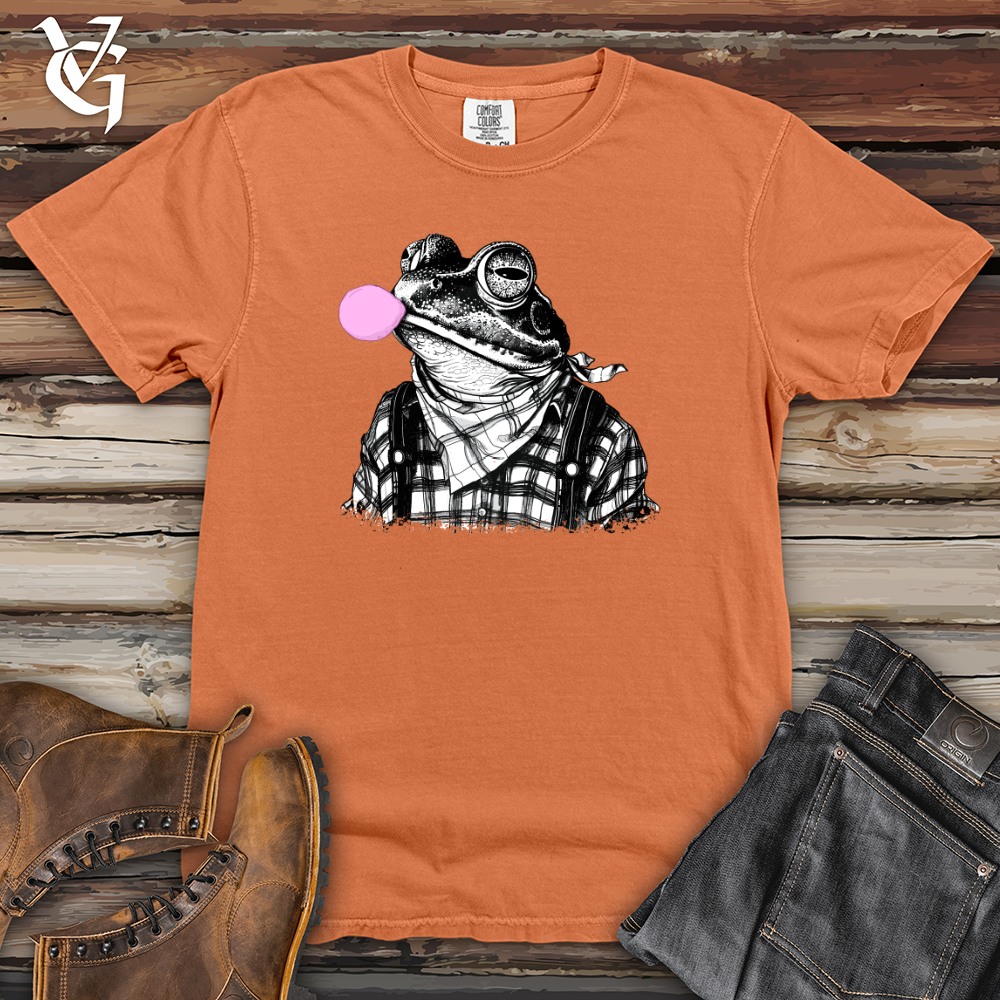 Viking Goods Frog Bubble Gum Heavy Cotton Comfort Colors Tee Burnt Orange / L