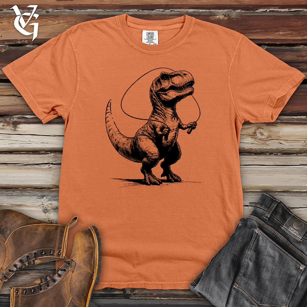 Viking Goods Jump Rope Rex Heavy Cotton Comfort Colors Tee Burnt Orange / L