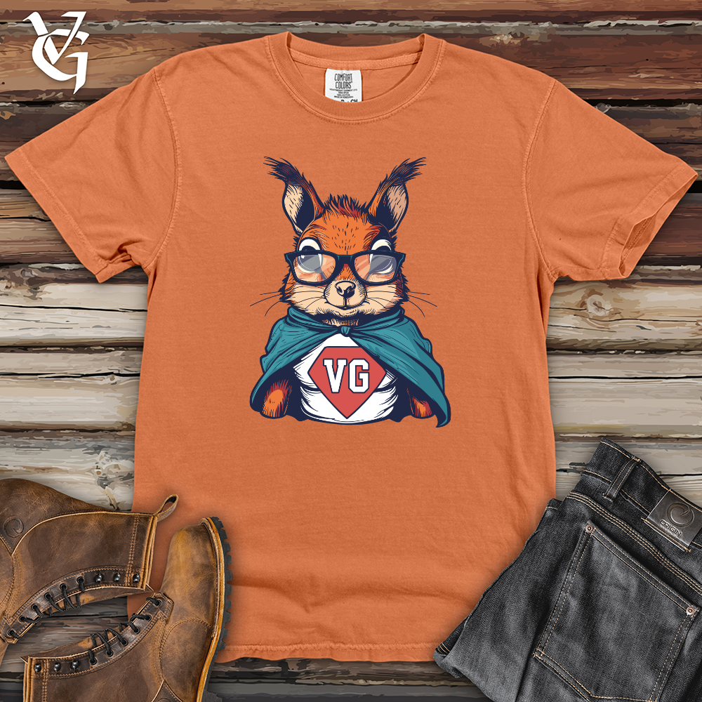 Viking Goods Squirrel Superhero Pose Heavy Cotton Comfort Colors Tee Burnt Orange / L