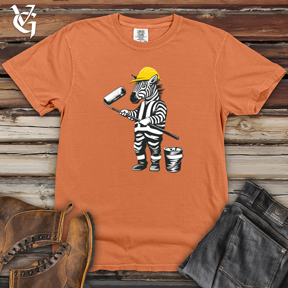Viking Goods Zebra Builder Brush Heavy Cotton Comfort Colors Tee Burnt Orange / L