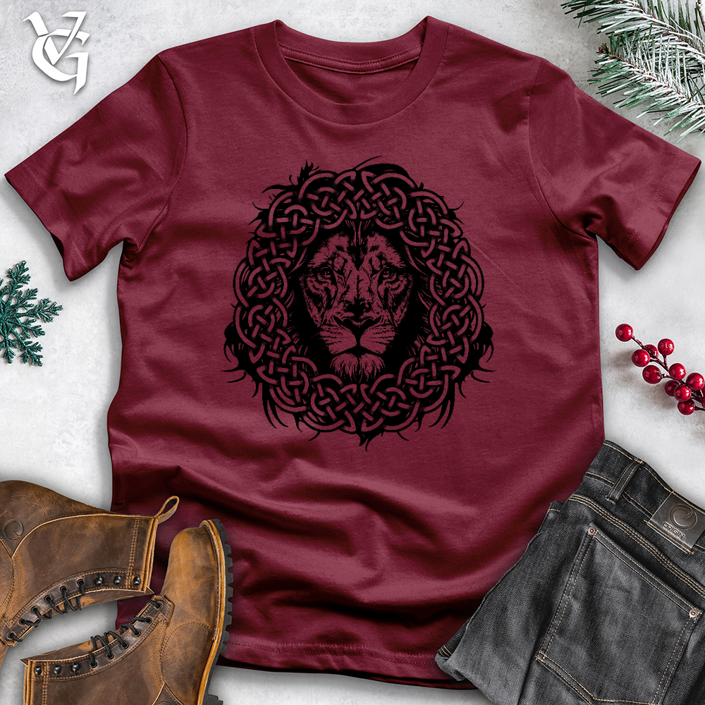 Viking Goods Celtic Lion Cotton Tee Cardinal / L