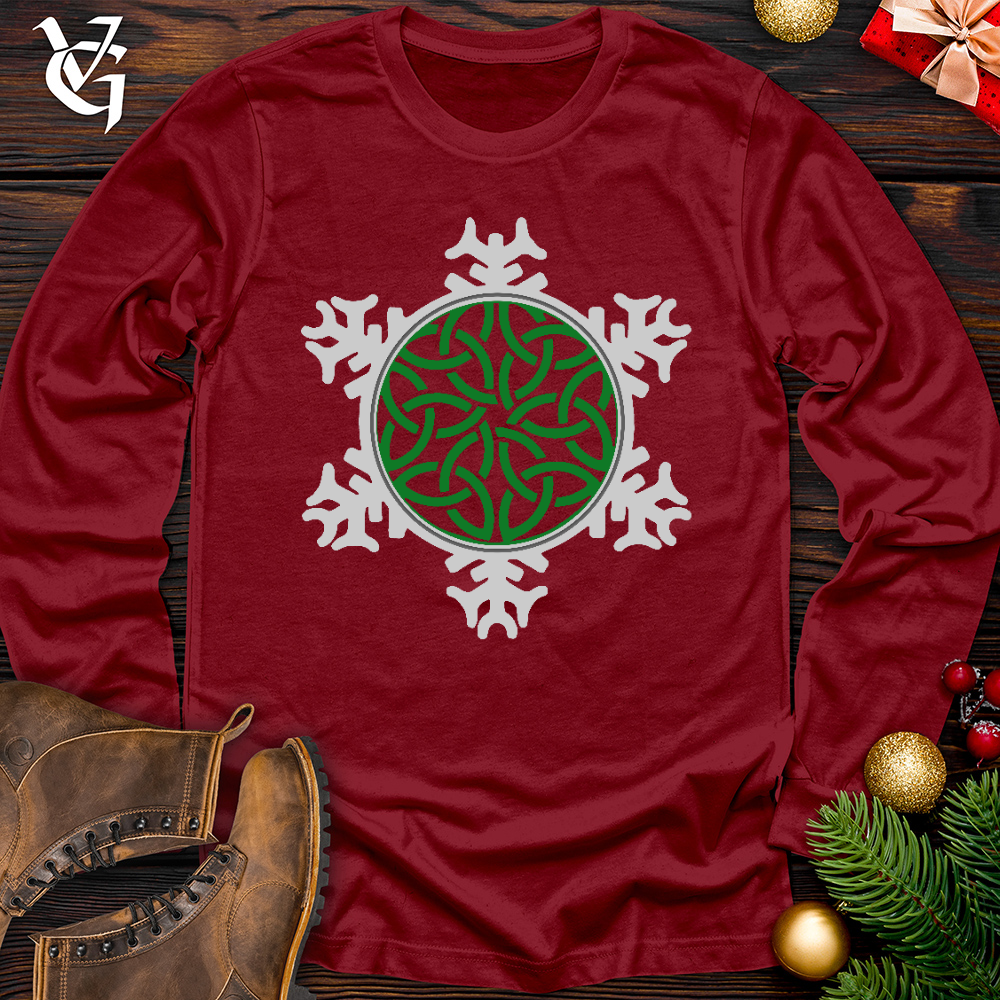 Viking Goods Celtic Snowflake Long Sleeve Cardinal / L