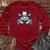 Viking Goods Crab wearing a hat Long Sleeve Cardinal / L