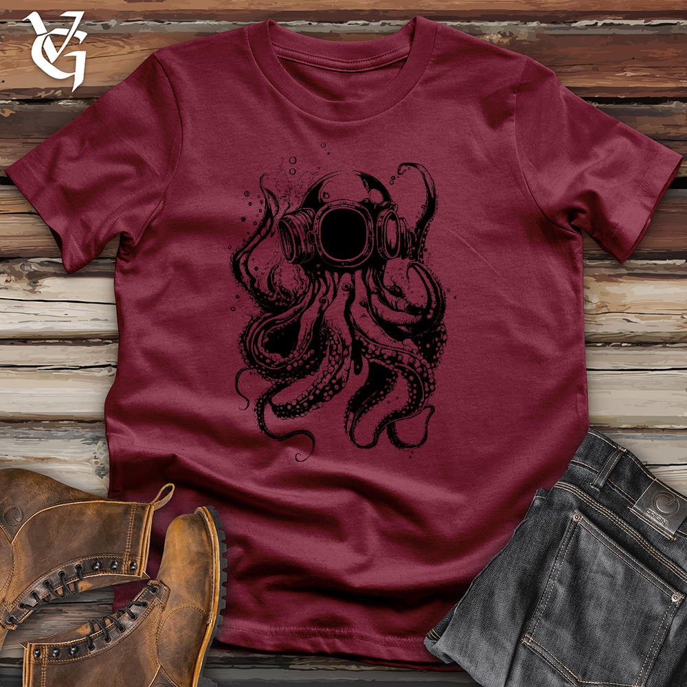 Viking Goods Scuba Octopus Cotton Tee Cardinal / L