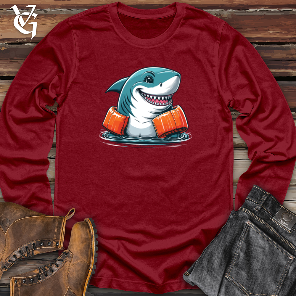 Viking Goods Shark Floaties Long Sleeve Cardinal / L