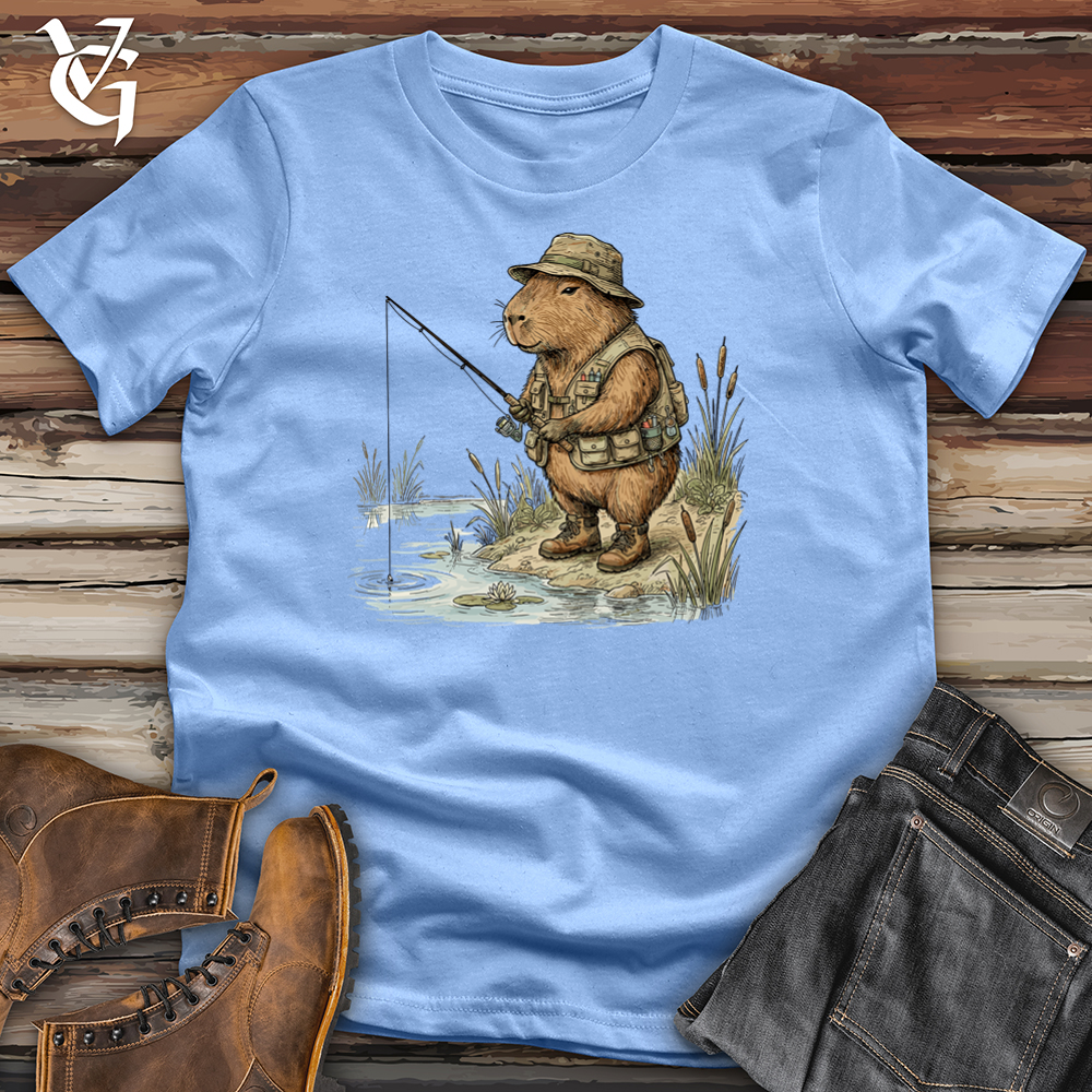 Viking Goods Capybara Fisherman Tee Carolina Blue / L