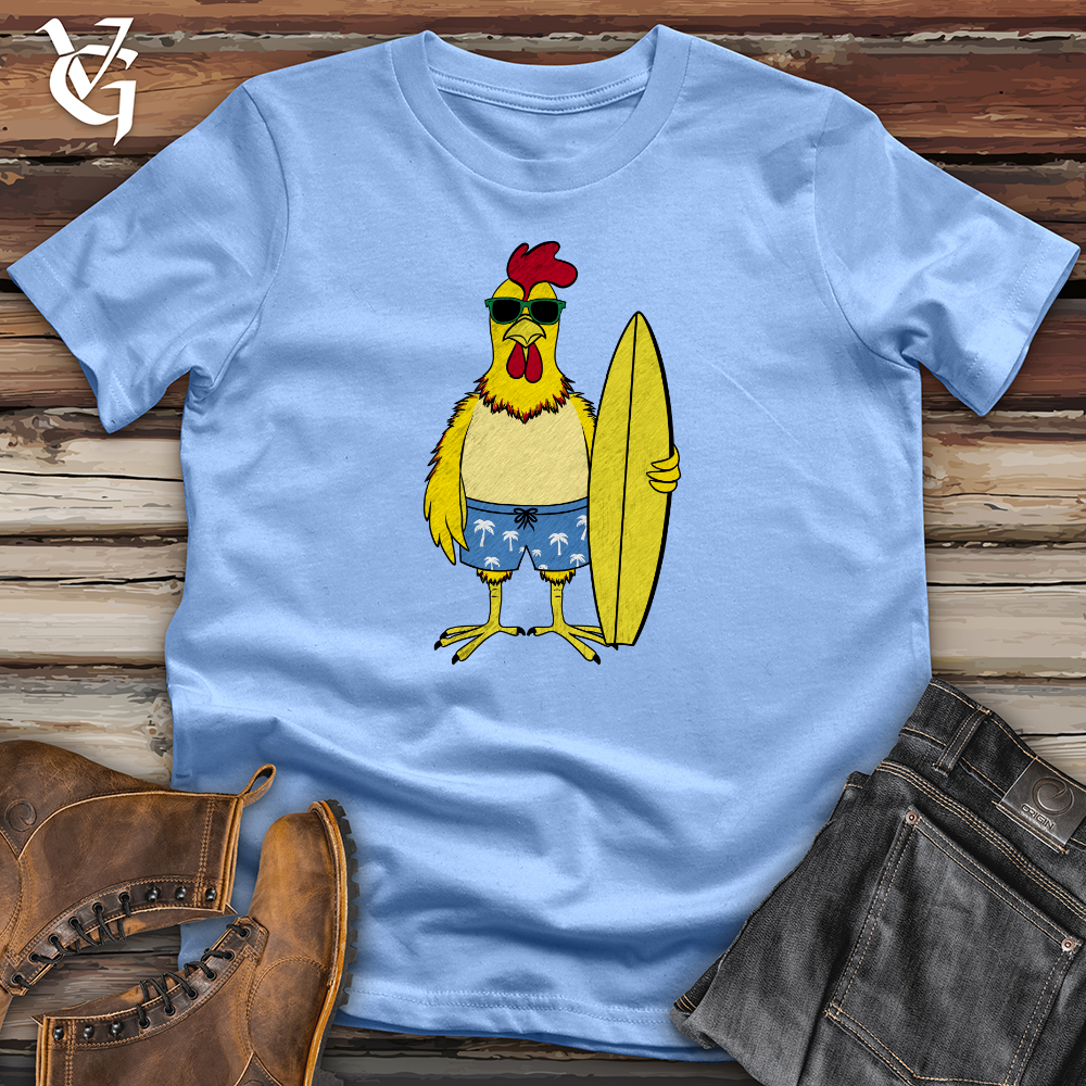 Viking Goods Chicken Surf Softstyle Tee Carolina Blue / L