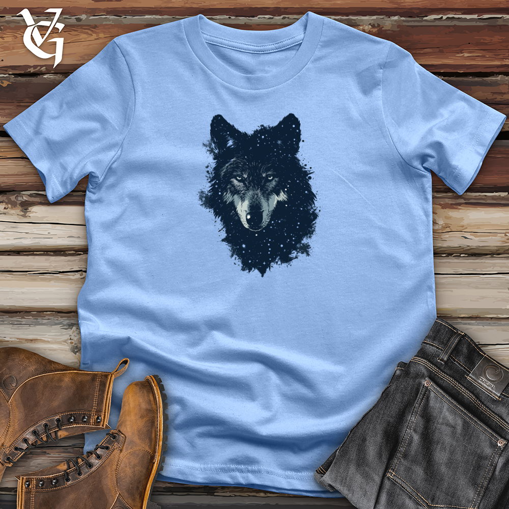 Viking Goods Cosmic Wolf Essence Softstyle Tee Carolina Blue / L