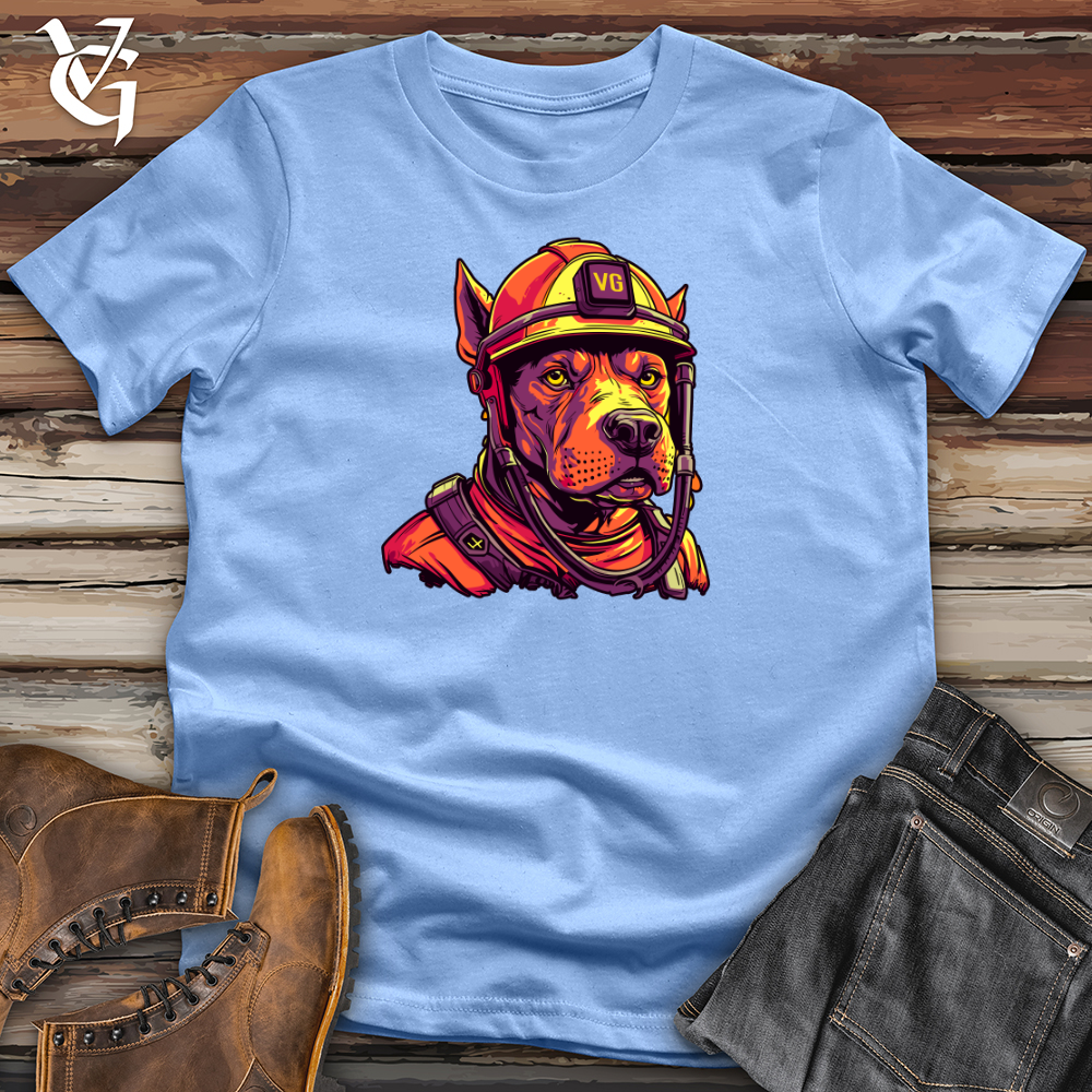 Viking Goods Firefighter Hero Hound Softstyle Tee Carolina Blue / L