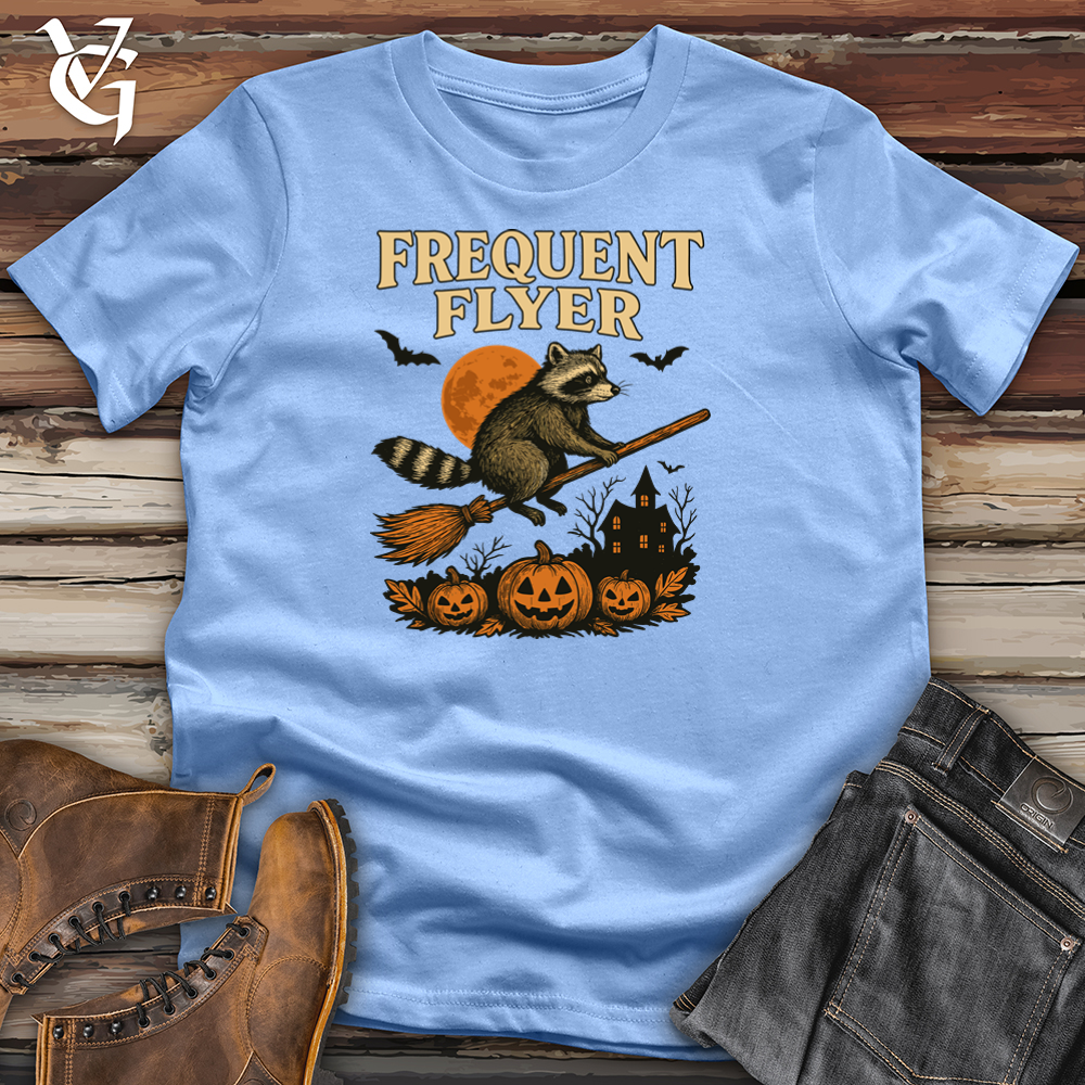Viking Goods Frequent Flyer Raccoon Softstyle Tee Carolina Blue / L