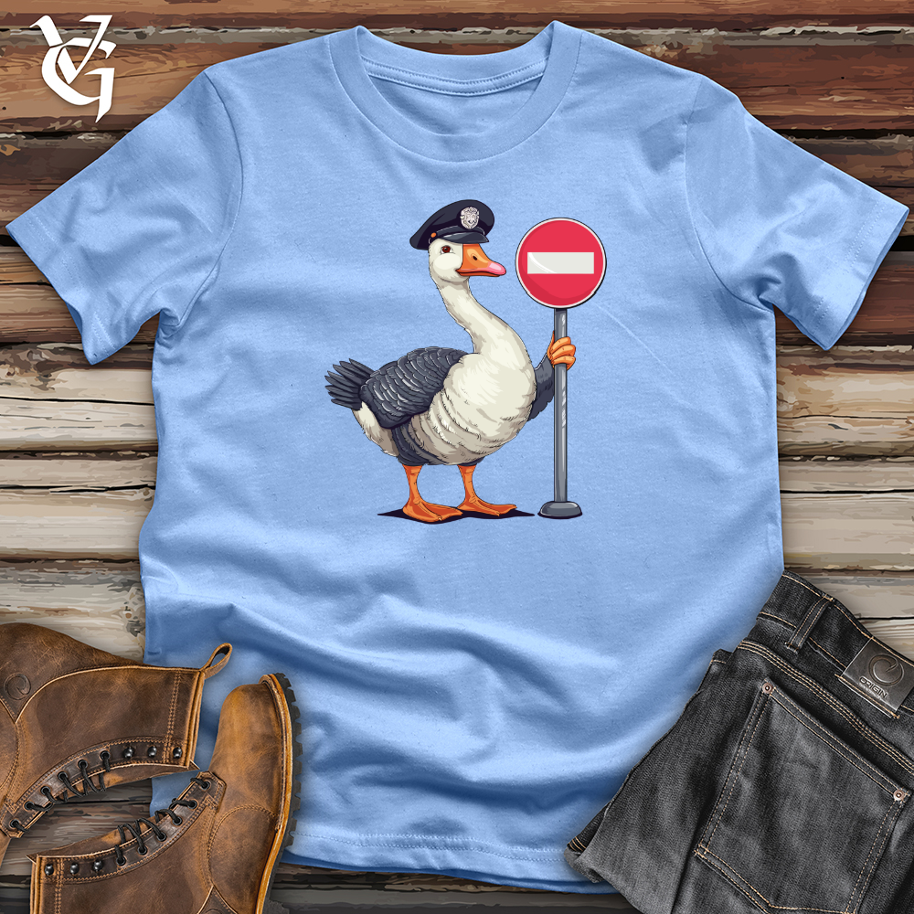 Viking Goods Goose Traffic Guard Softstyle Tee Carolina Blue / L