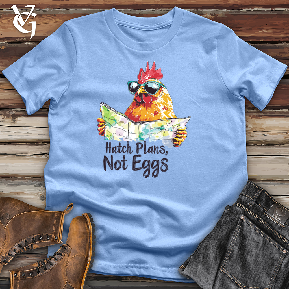 Viking Goods Hatch Plans Not Eggs Softstyle Tee Carolina Blue / L