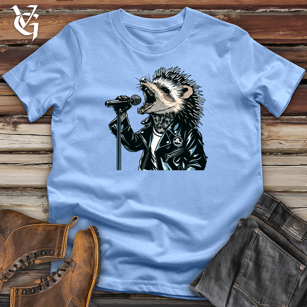 Viking Goods Hedgehog Punk Vocalist Softstyle Tee Carolina Blue / L