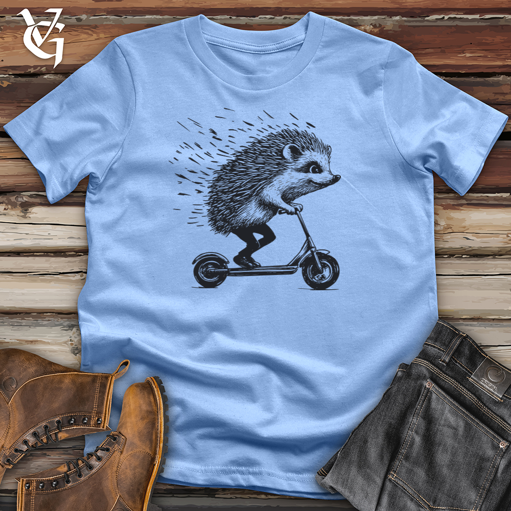 Viking Goods Hedgehog Scoot Softstyle Tee Carolina Blue / L