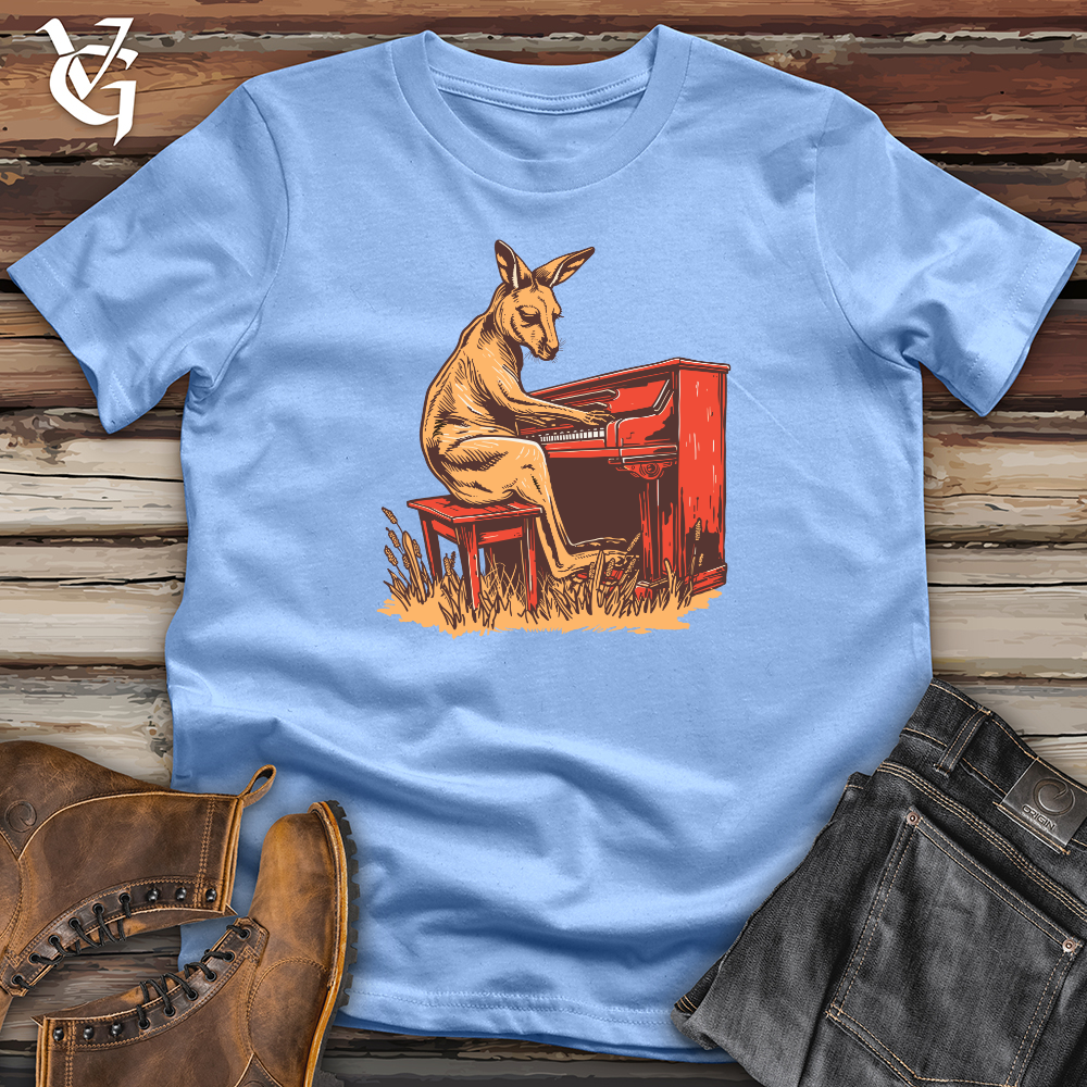 Viking Goods Kangaroo Piano Melody Softstyle Tee Carolina Blue / L