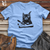 Viking Goods Kitten Poetic Scribe Softstyle Tee Carolina Blue / L