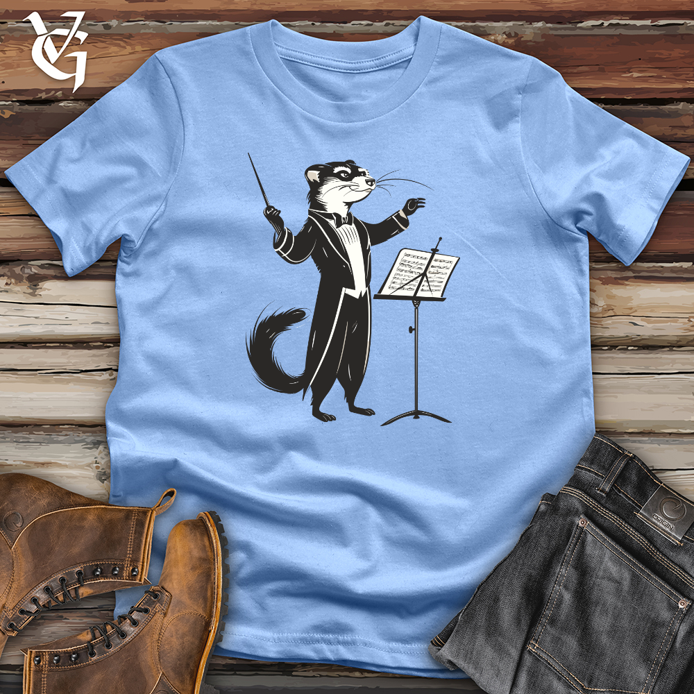 Viking Goods Maestro Weasel Conductor Softstyle Tee Carolina Blue / L