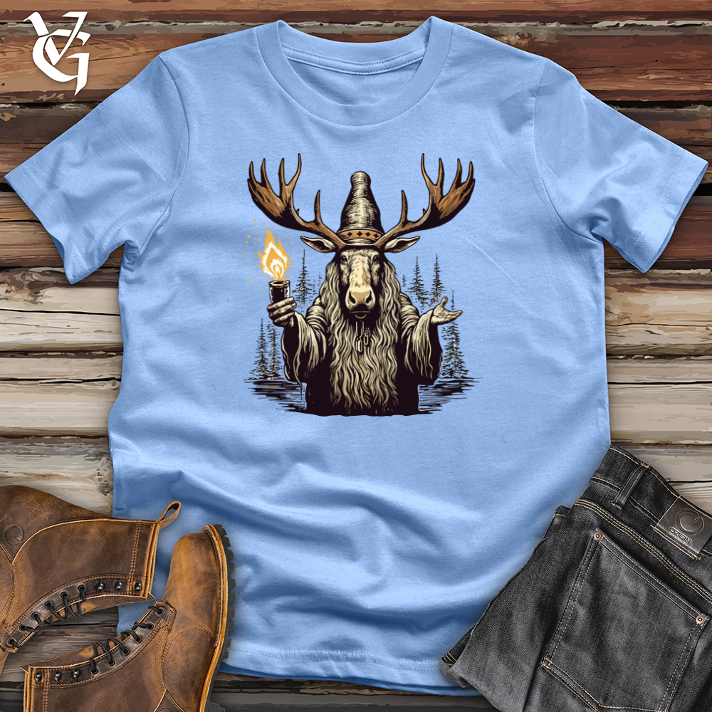 Viking Goods Moose Wizard Enigma Softstyle Tee Carolina Blue / L