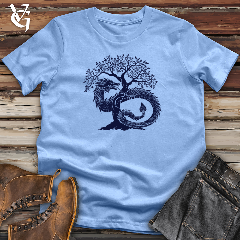 Viking Goods Mythical Dragon Cycle Softstyle Tee Carolina Blue / L