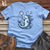 Viking Goods Narwhal Ocean Explorer Softstyle Tee Cornsilk / L