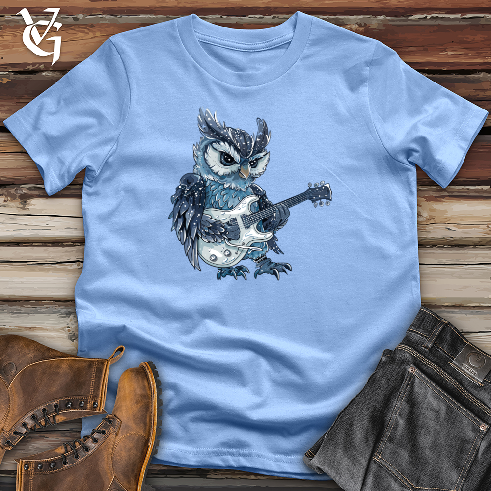 Viking Goods Owl Rockstar Melody Softstyle Tee Carolina Blue / L