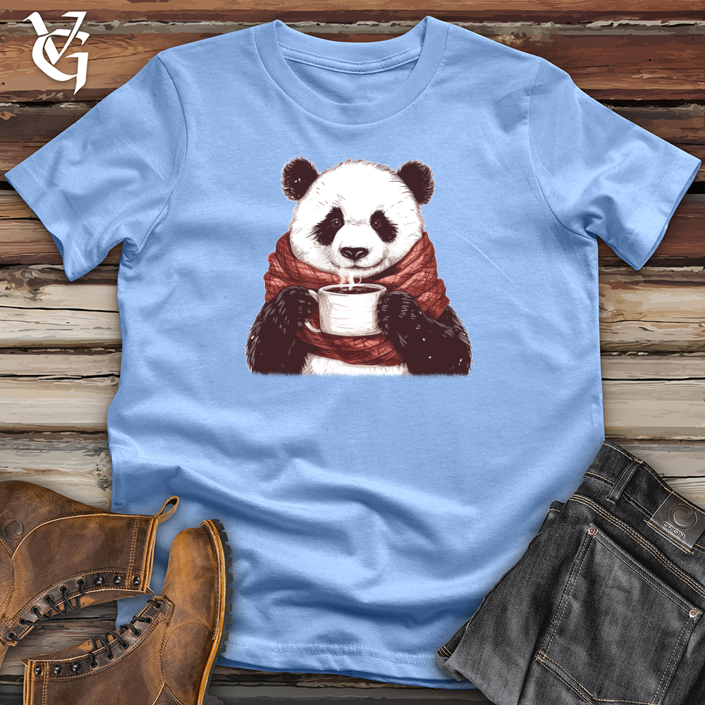 Viking Goods Panda Warmth Sip Softstyle Tee Carolina Blue / L