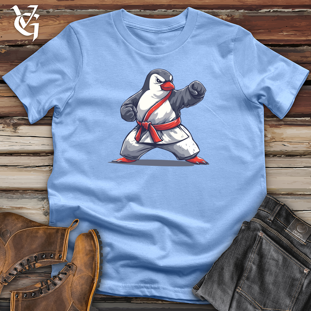 Viking Goods Penguin Karate Master Softstyle Tee Carolina Blue / L