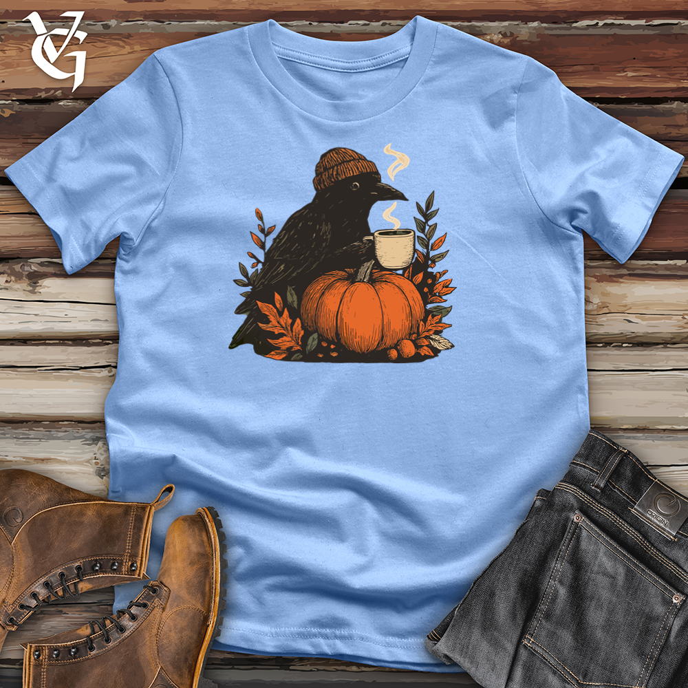 Viking Goods Raven Autumn Harvest Softstyle Tee Carolina Blue / L