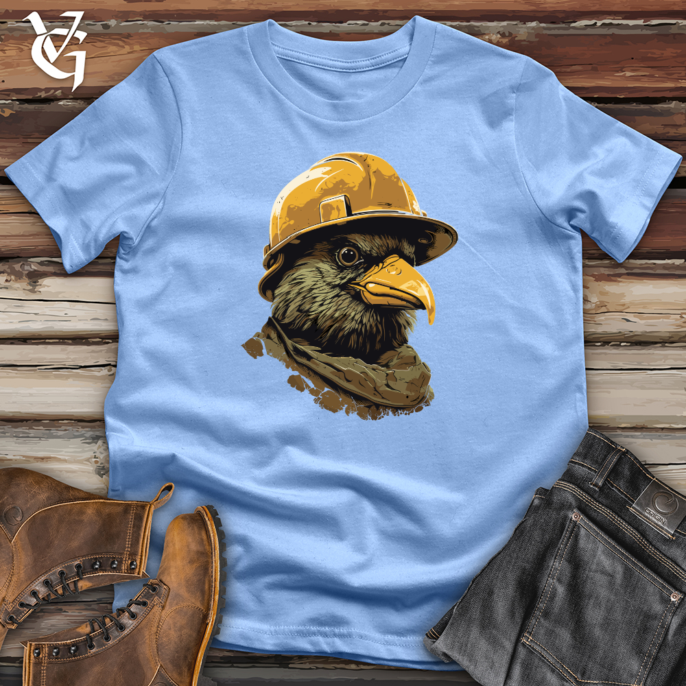 Viking Goods Raven Construction Crew Softstyle Tee Carolina Blue / L