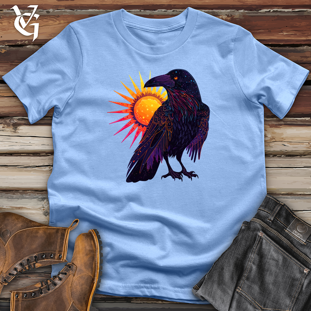 Viking Goods Raven Eclipse Radiance Softstyle Tee Carolina Blue / L