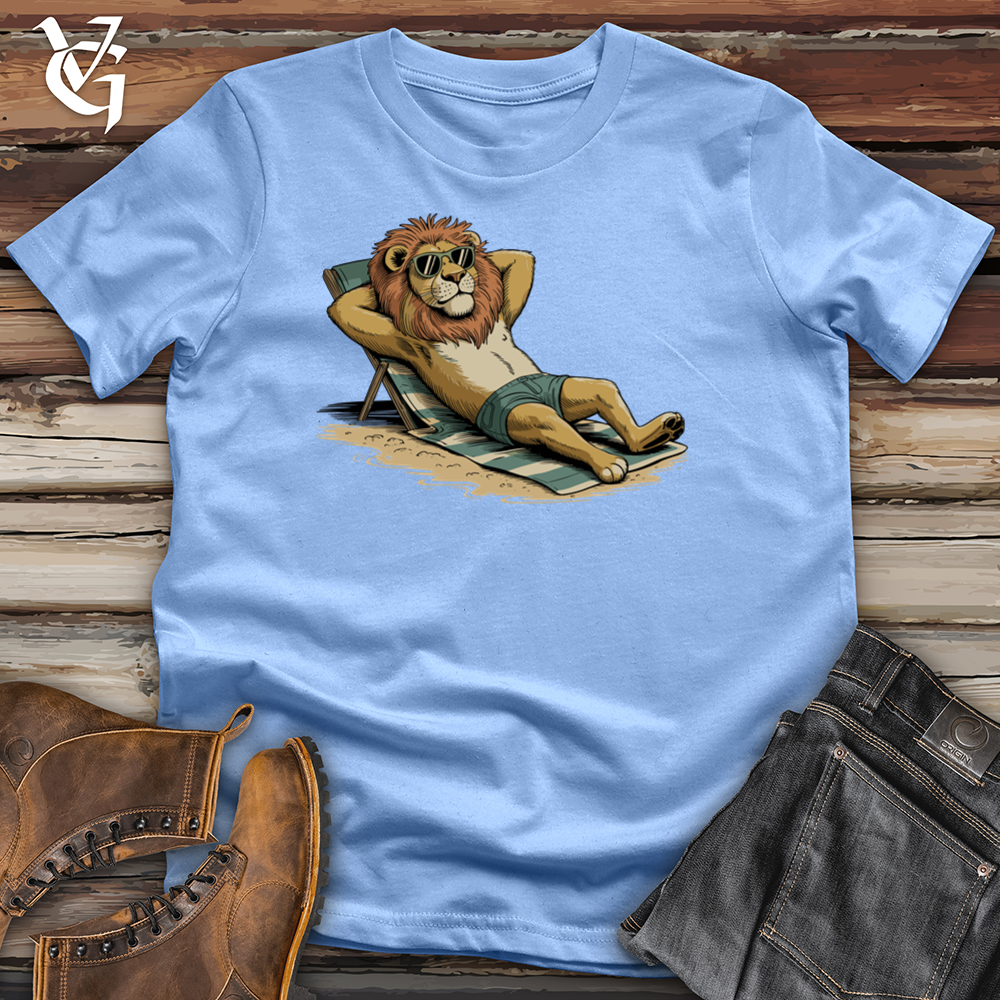 Viking Goods Relaxing Lion Tee Carolina Blue / L