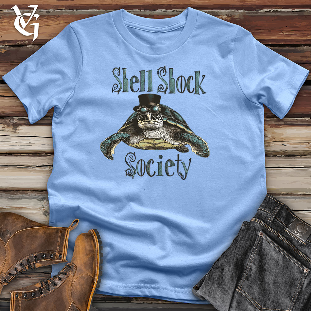 Viking Goods Shell Shock Society Softstyle Tee Carolina Blue / L