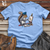 Viking Goods Squirrel Artist Masterpiece Softstyle Tee Carolina Blue / L