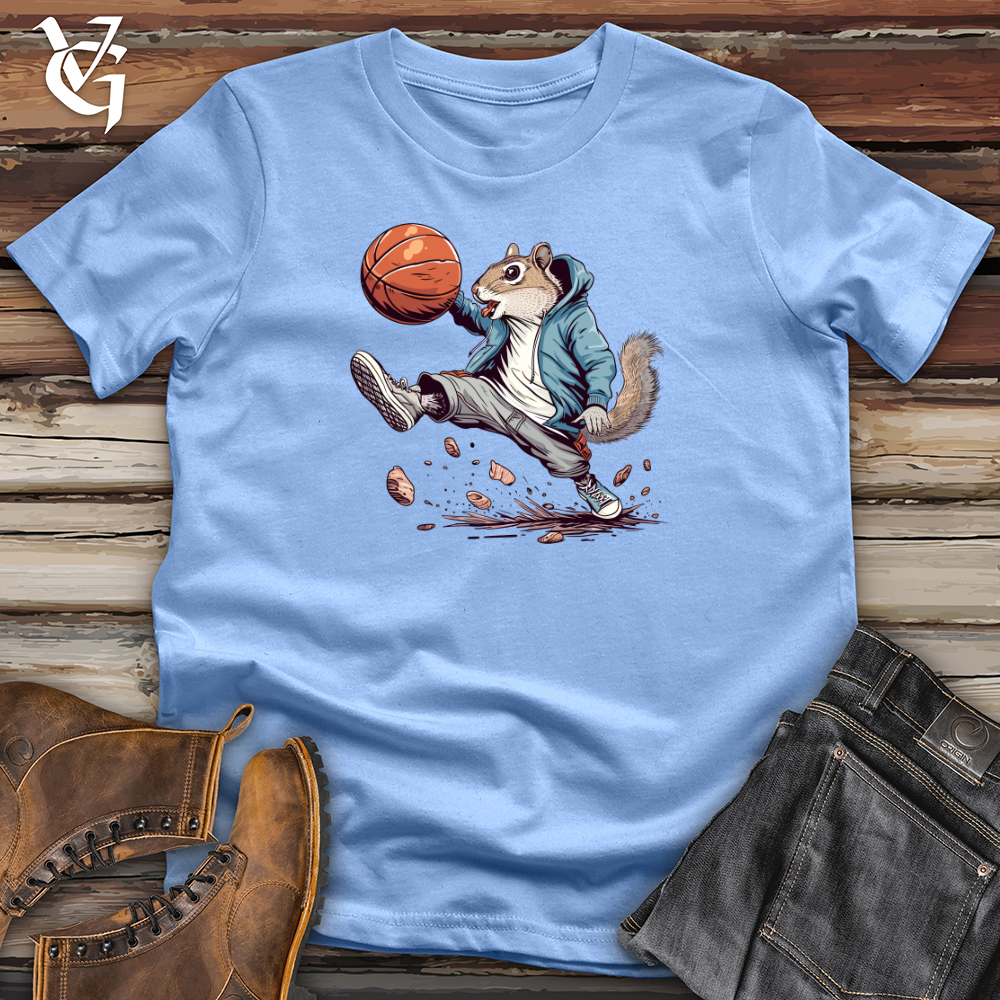 Viking Goods Squirrel Basketball Hustle Softstyle Tee Carolina Blue / L